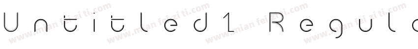 Untitled1 Regular字体转换